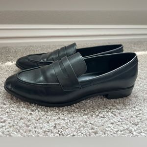 Black loafers